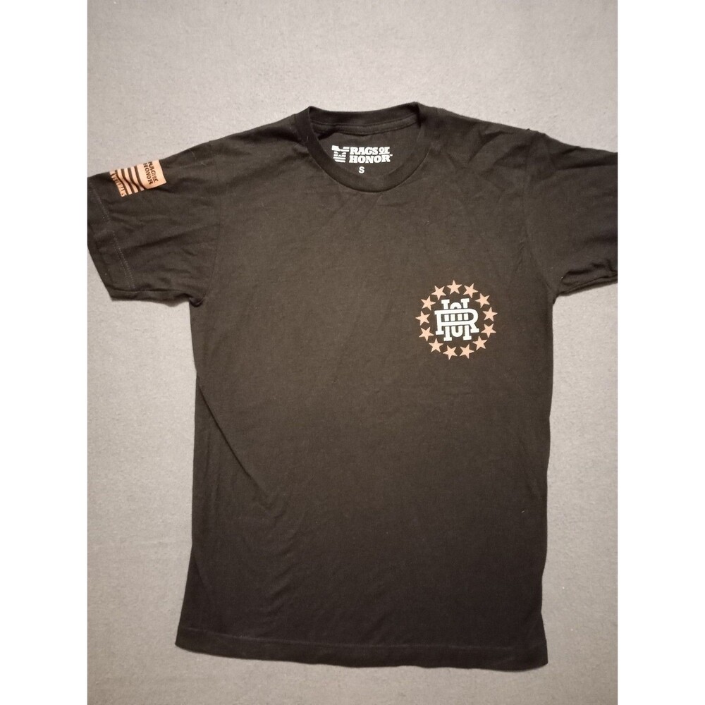 Rags of Honor T-Shirt Mens S Military Honor The Fallen SupporPatriotic Tee Shirt